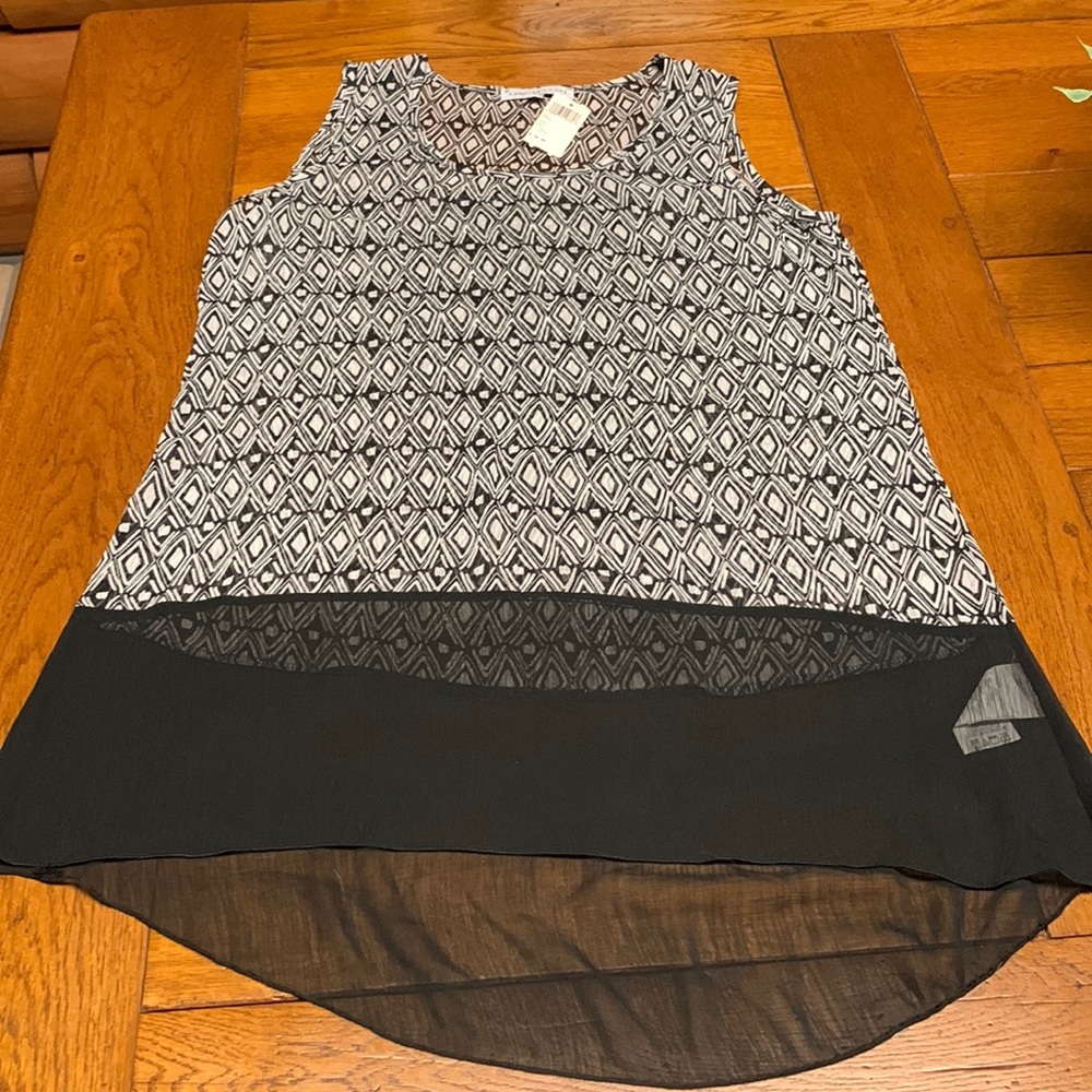Long sheer flowy dressy tank size S
